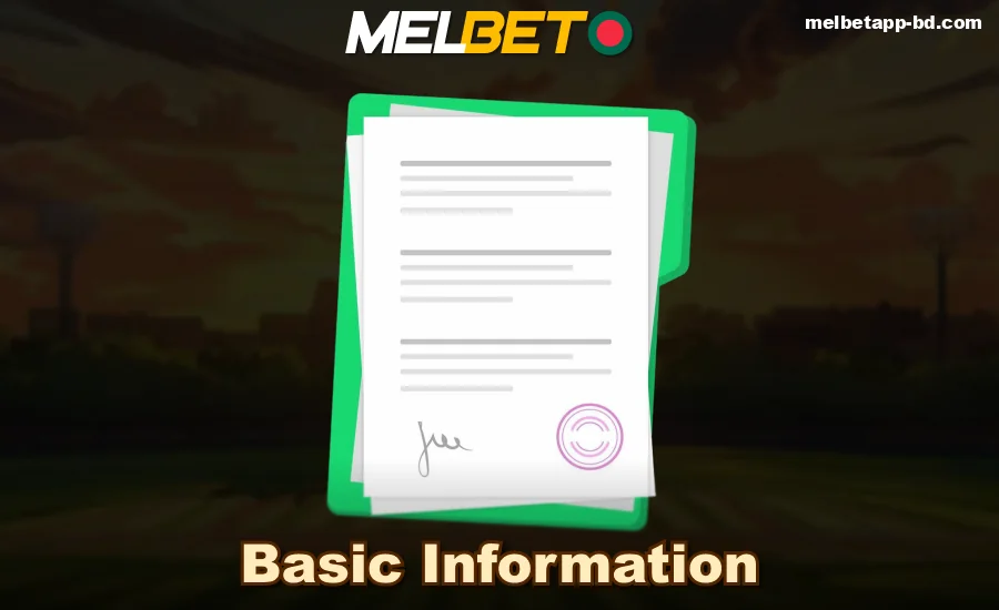 Data for profile verification in Melbet Bangladesh